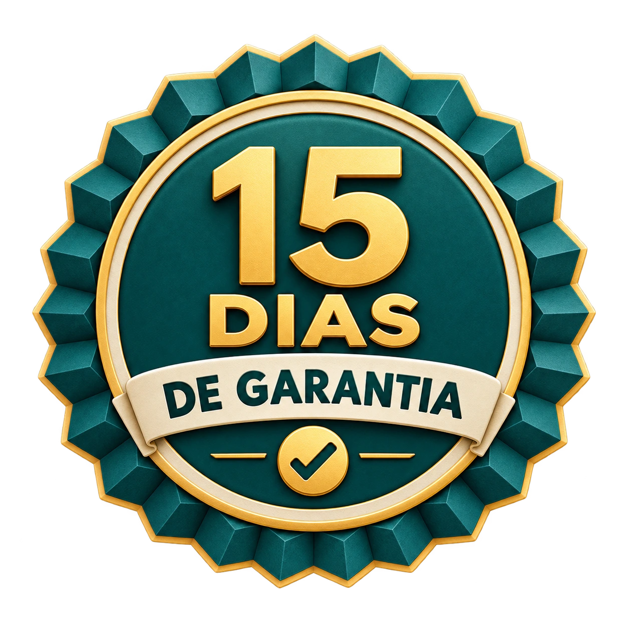 Selo de garantia de 15 dias